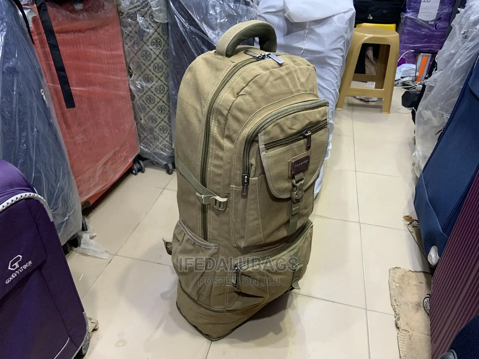 Biggest Size Jean Back Pack With Under Expansion
