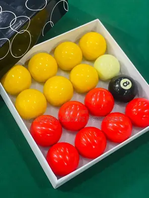 Red And Yellow Snooker Ball