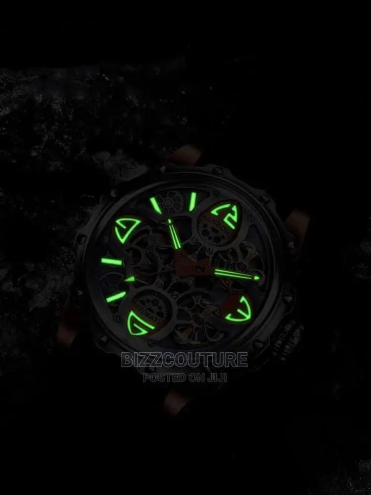 Original HANBORO Mechanical Leather Strap Available In Store