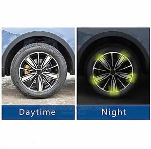 10pc 3D Reflective Wheel Tire Rims Stripes Stickers