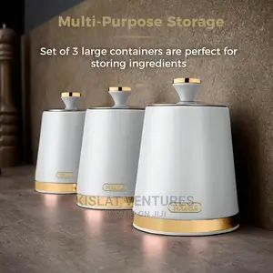 Tower Cavaletto Tea Coffee Sugar Storage Set - White