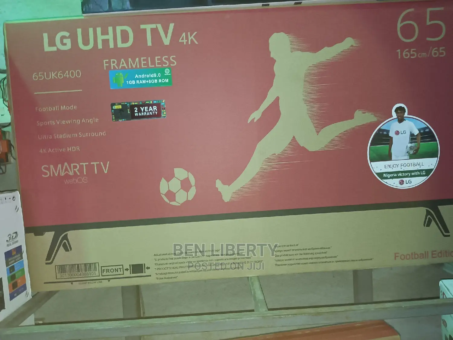 Frameless 65 Inches Smart Tv