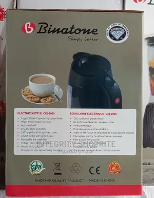 Binatone 2 Litres (Cej-2005) Electric Jug - Black