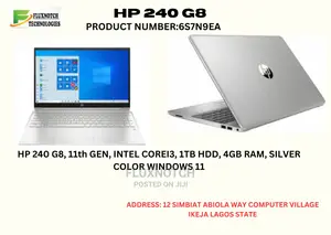 New Laptop HP 240 G8 4GB Intel Core i3 HDD 1T