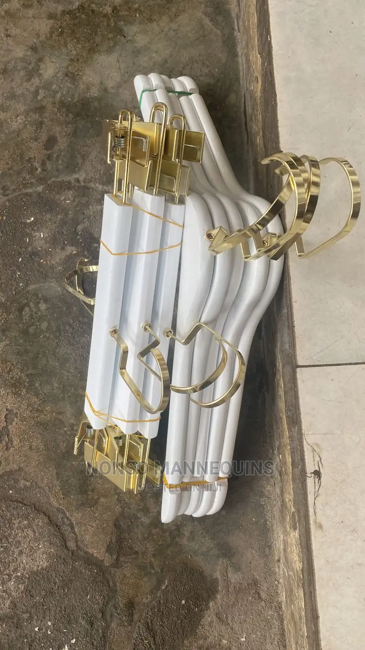 White Gold Luxury Hangers