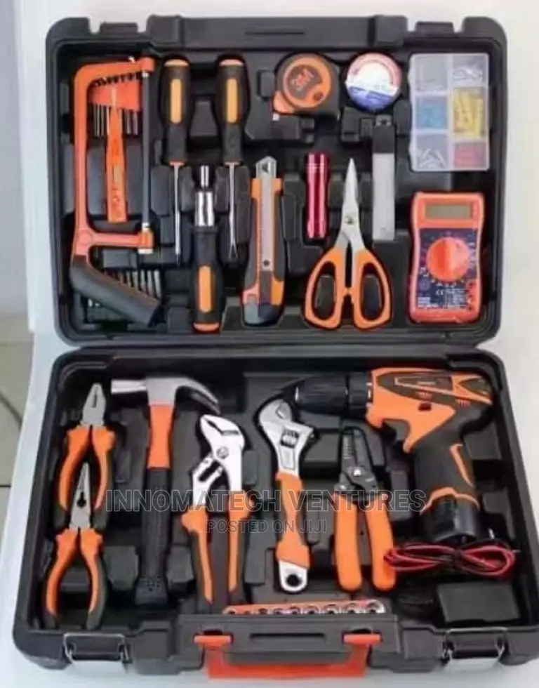Complete Electrical Tools Kit, With 18/21v Battery Drill