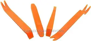 4PCS Car Audio Dash Removal Plastic Pry Tools (Orange)