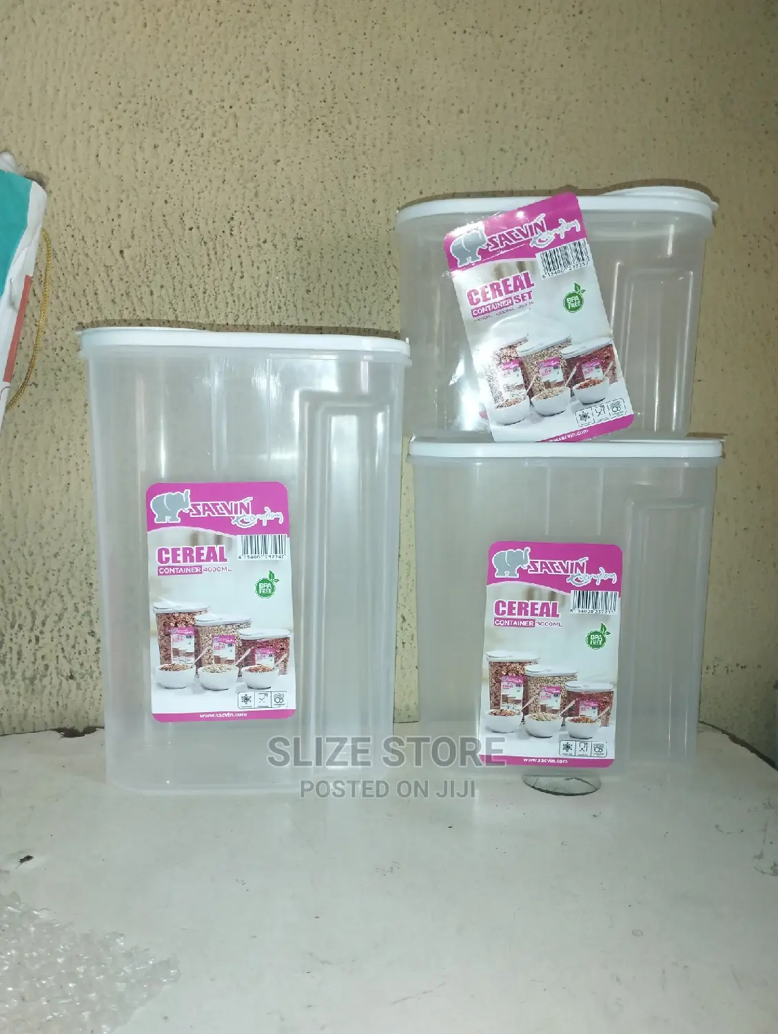 3pcs Cereal Container Set