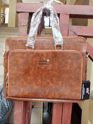 B Light Mont Blanc Leather Office, Conference N Business Bag
