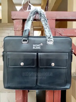 Front Mont Blanc Leather Office, Conference and Business Bag