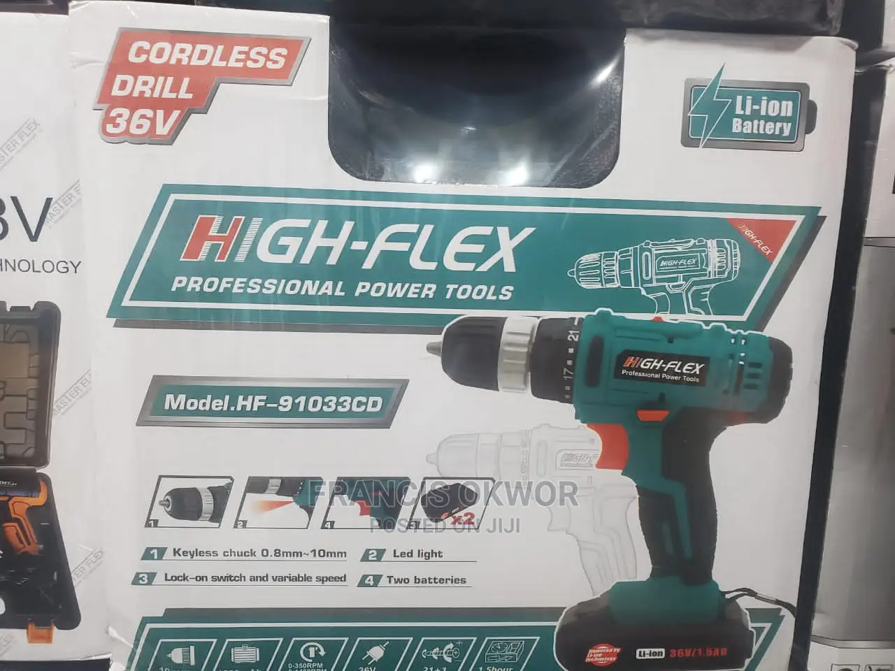 Cordless Drill 36V Drilling Machine