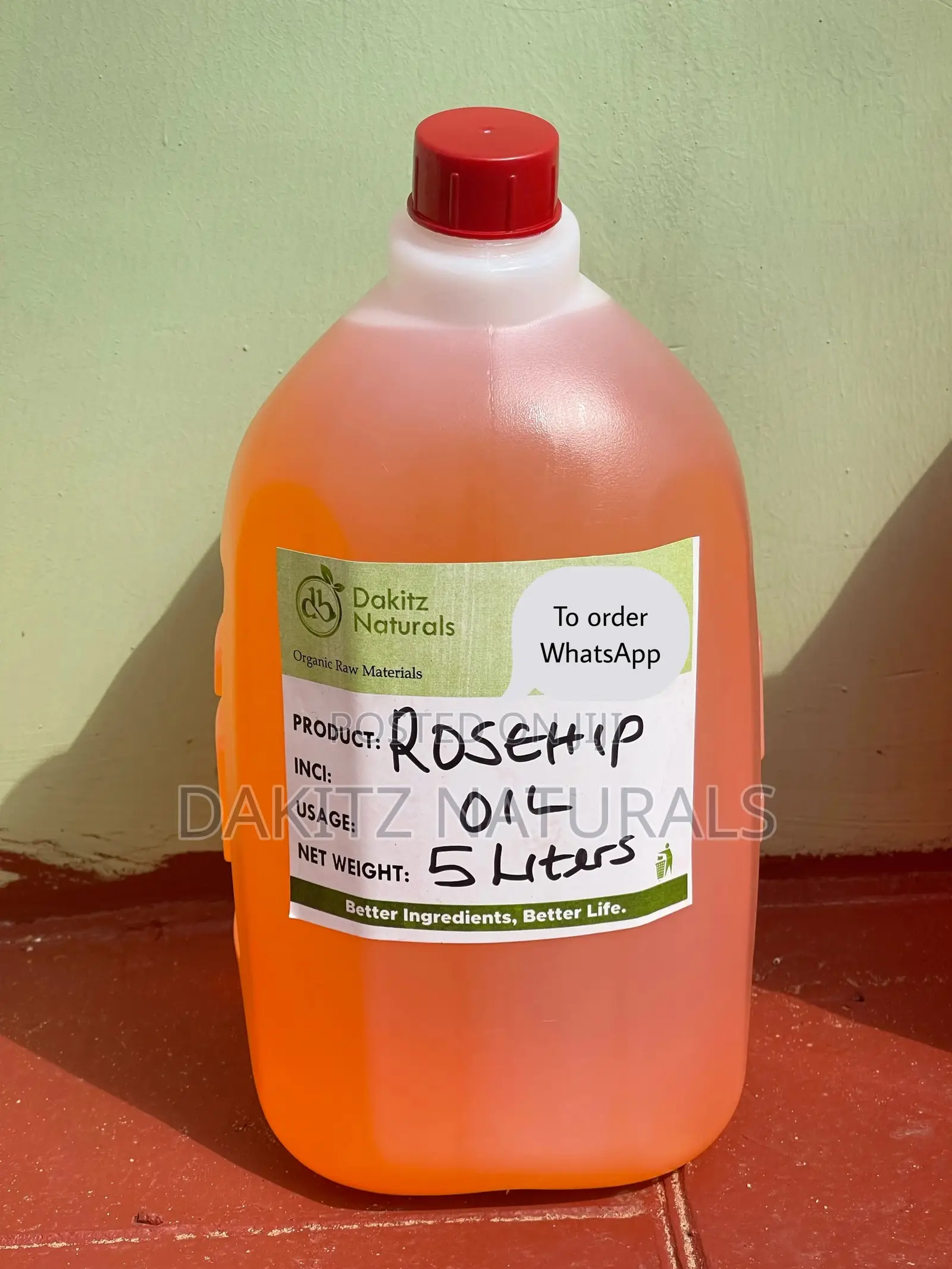 Rosehip Oil Coldpressed 5liters