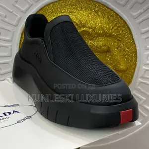 Original New Prada Milano Leather Sneakers in Two Colors
