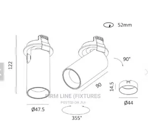 Adjustable Mini Recessed LED Spot Light 10W
