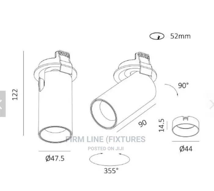 Adjustable Mini Recessed LED Spot Light 10W
