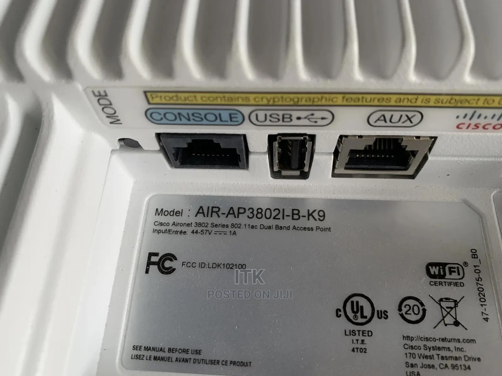 Cisco Air-Ap3802i-B- Access Point