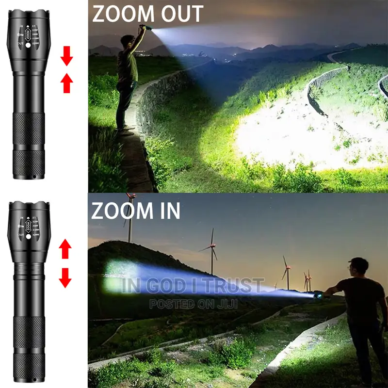 High Power Camp Waterproof Flash Light Set