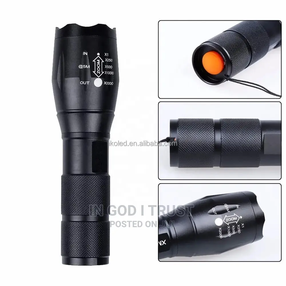 High Power Camp Waterproof Flash Light Set