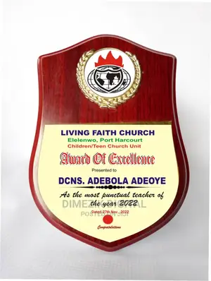 Best Quality Awards Plaque