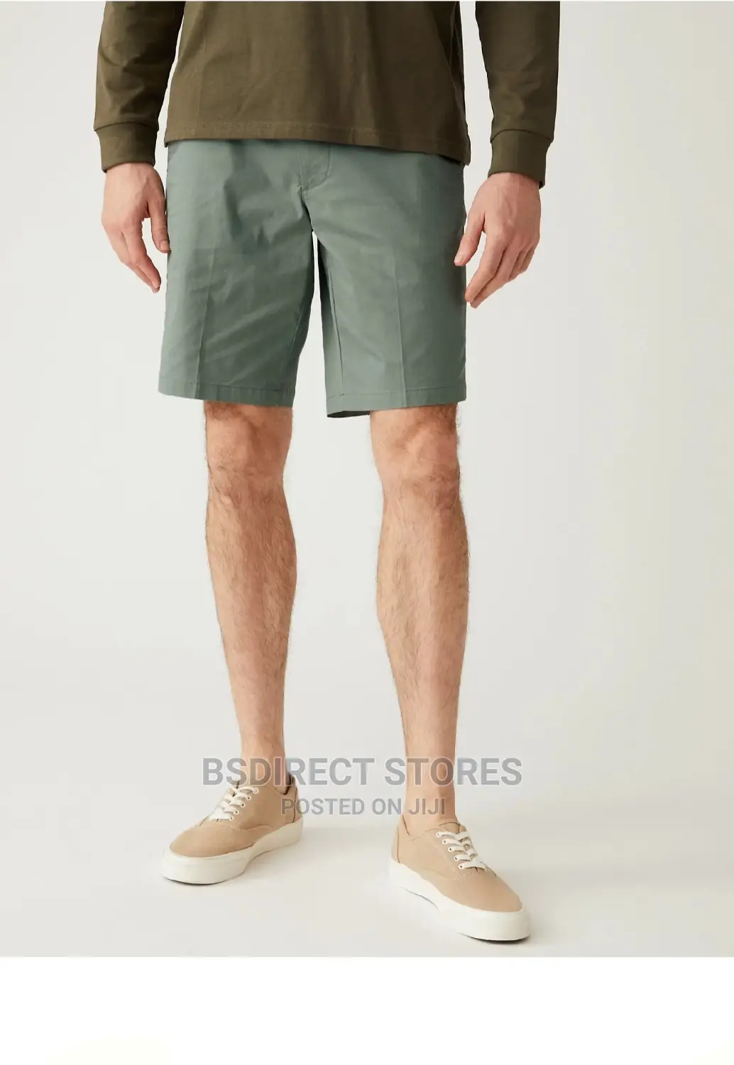 Marks And Spencer Green 36in Super Lightweight Stretch Chino