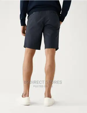 Marks and Spencer Navy 40in Super Lightweight Stretch Chino