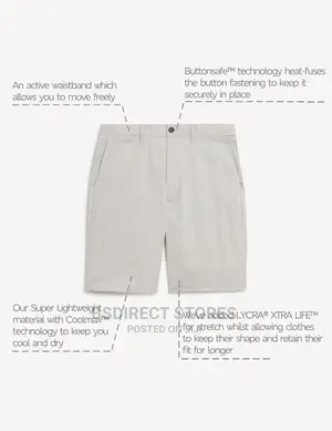 Marks and Spencer Natural Super Lightweight Stretch Chino