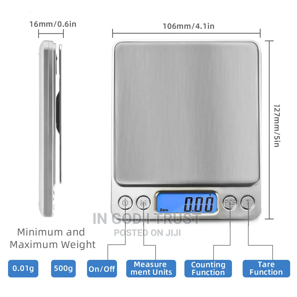 AIRMSEN Kitchen Precise Digital Electronic Scale 3kg(0.1g)