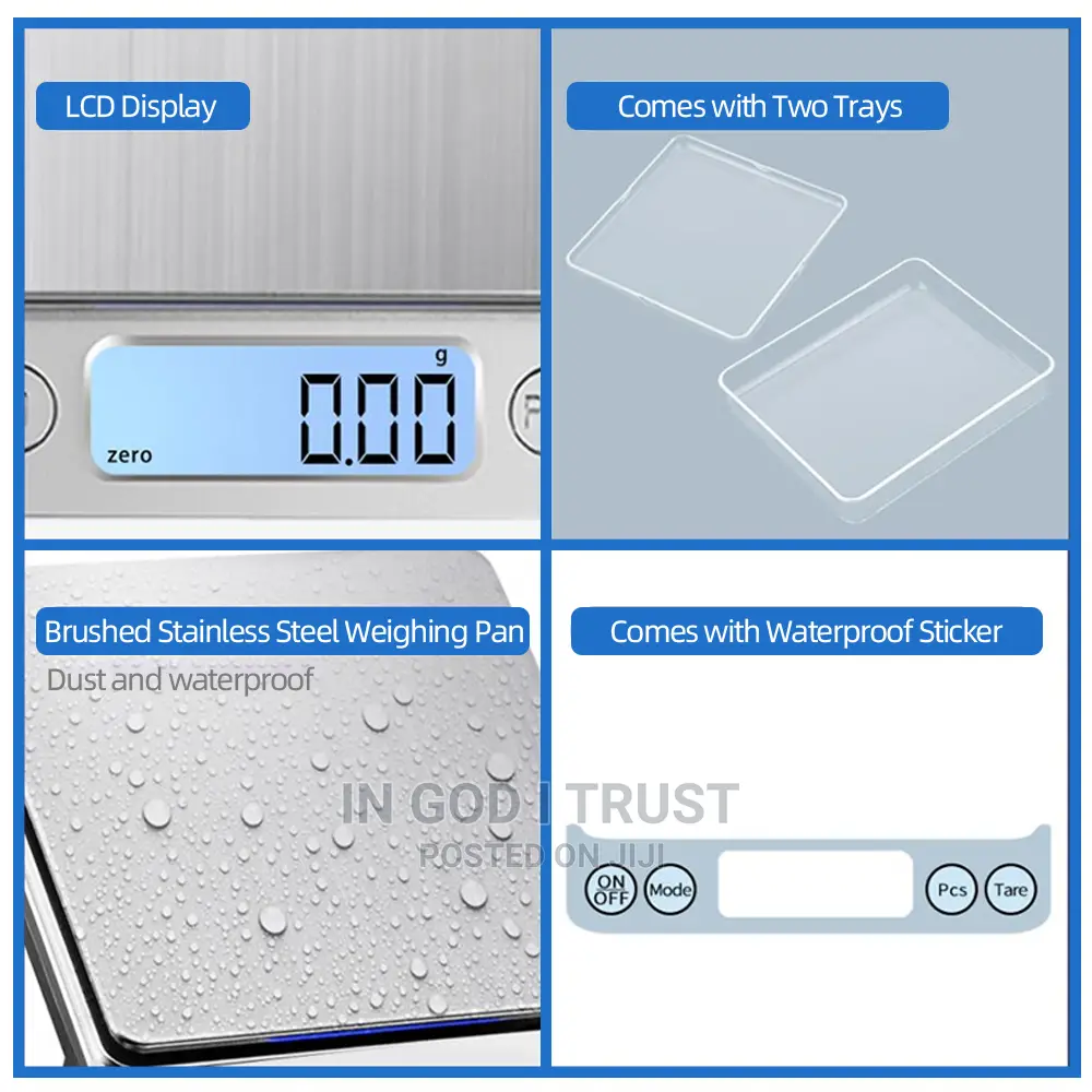 AIRMSEN Kitchen Precise Digital Electronic Scale 3kg(0.1g)