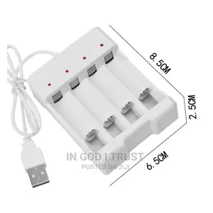 USB 4 Slots Fast Charging Battery Charger