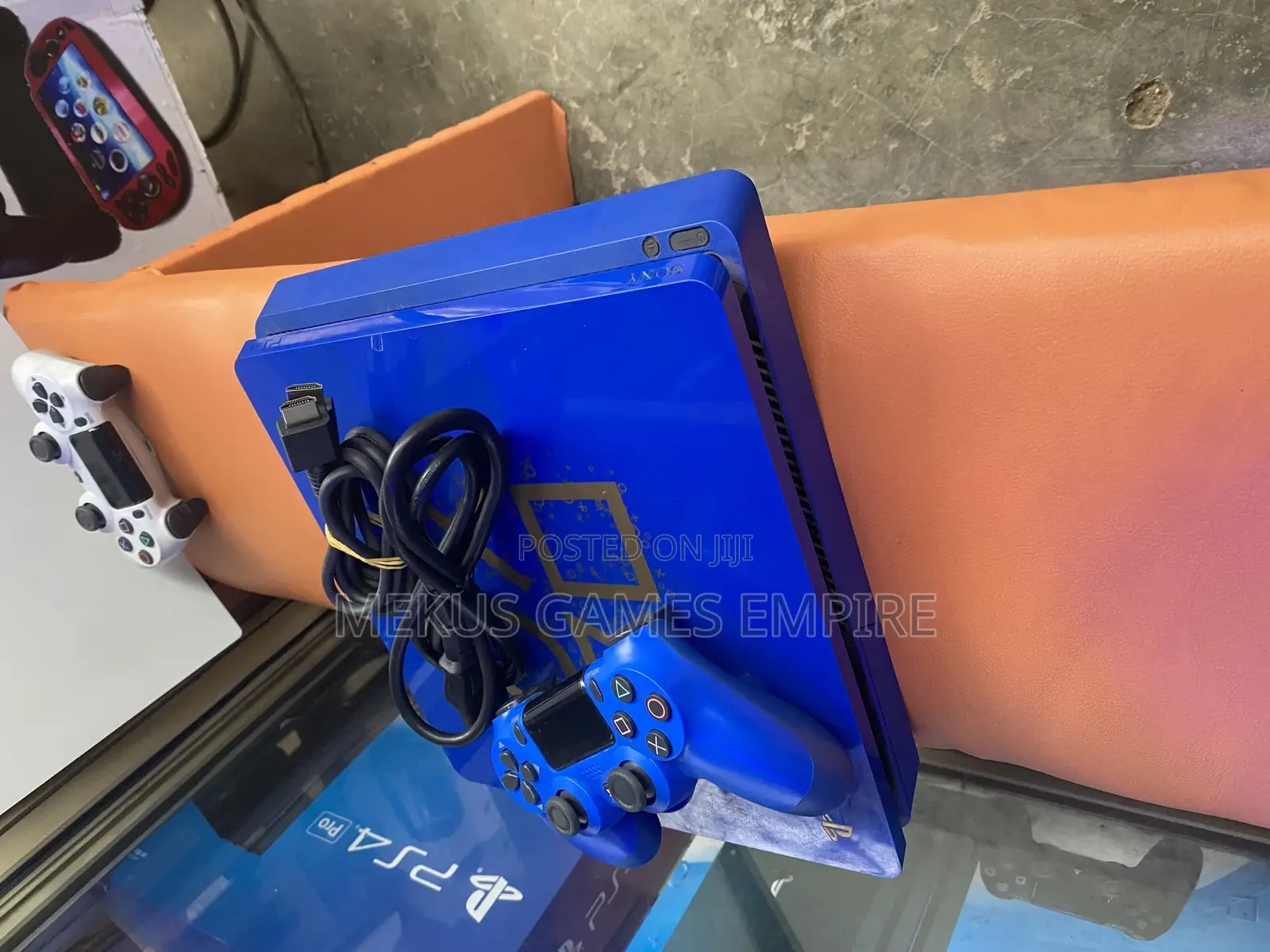 Ps4 Slim Console Customized With All the Accessories Intact