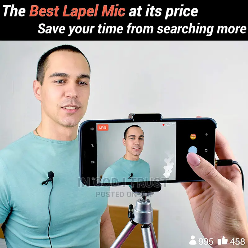 3.5mm Mini Lavalier Microphone