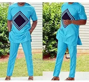 Turquoise Color Native Design for Men
