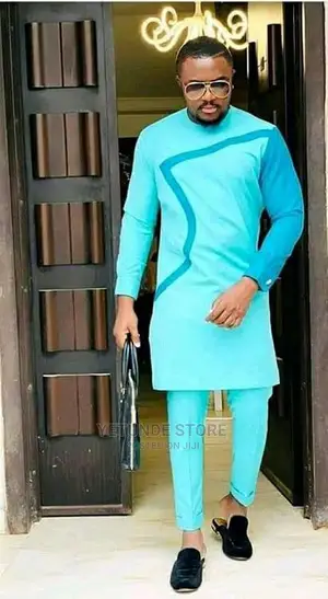 Turquoise Color Native Design for Men