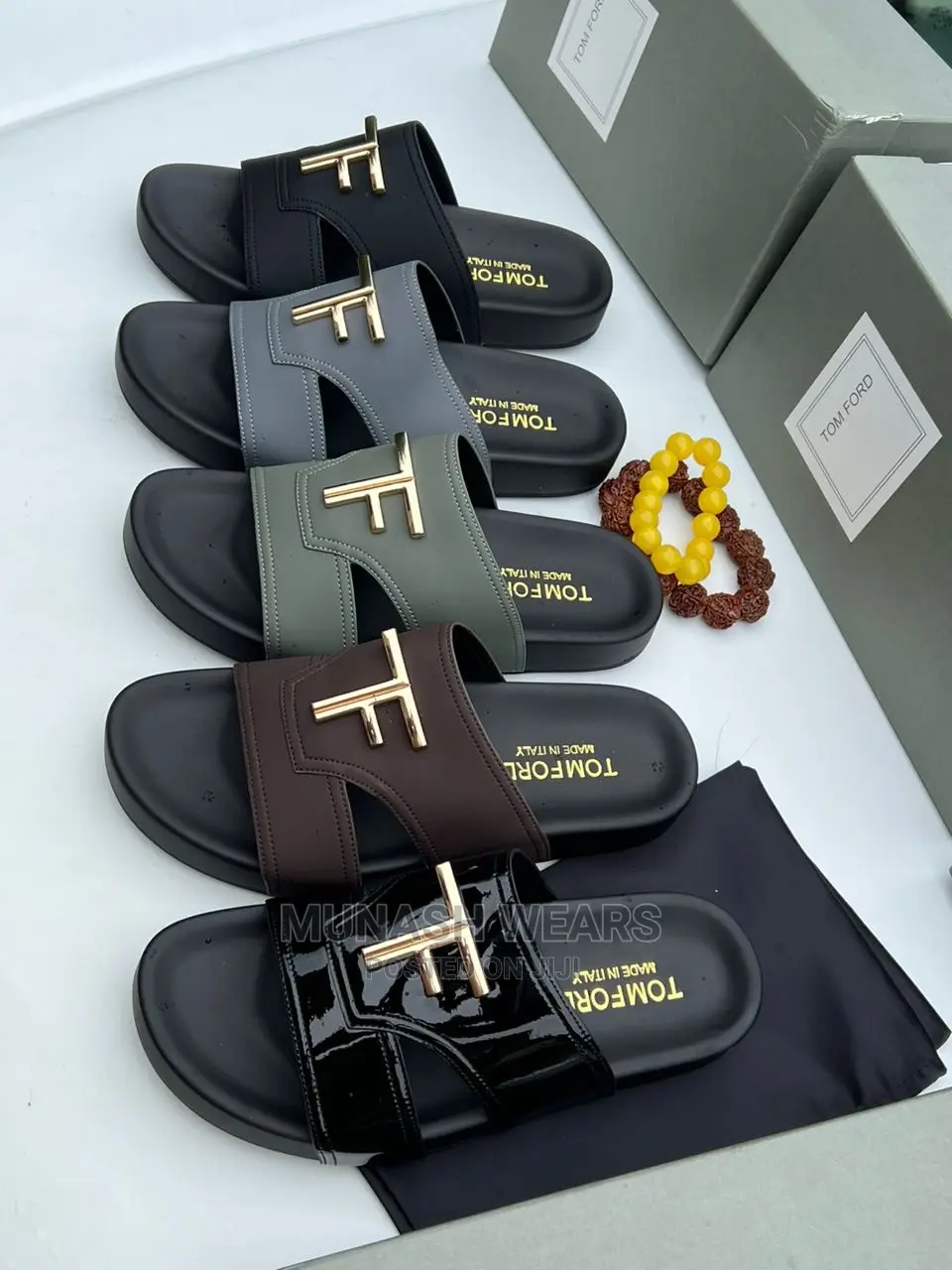 Tom Ford Leather Slipers