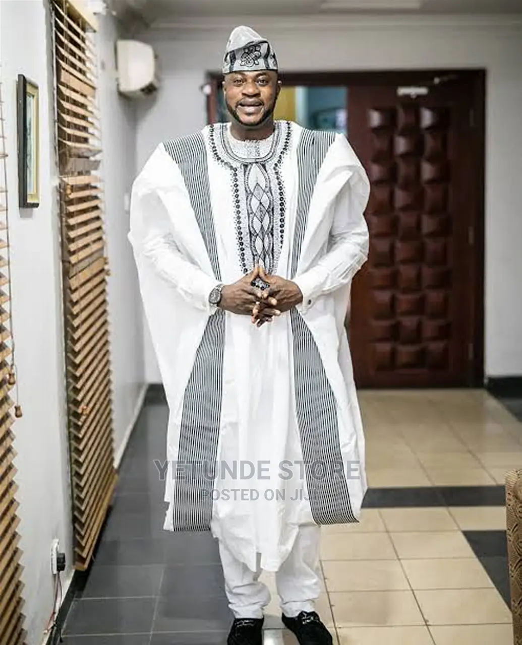 Pearl Native Design Agbada for Men