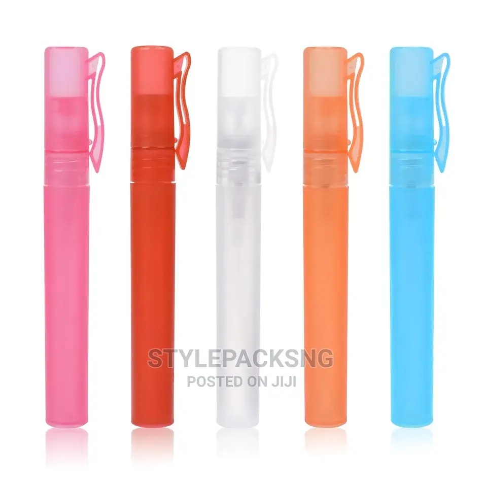 12 Pieces 10ml Plastic Clip Spray Perfume Bottles