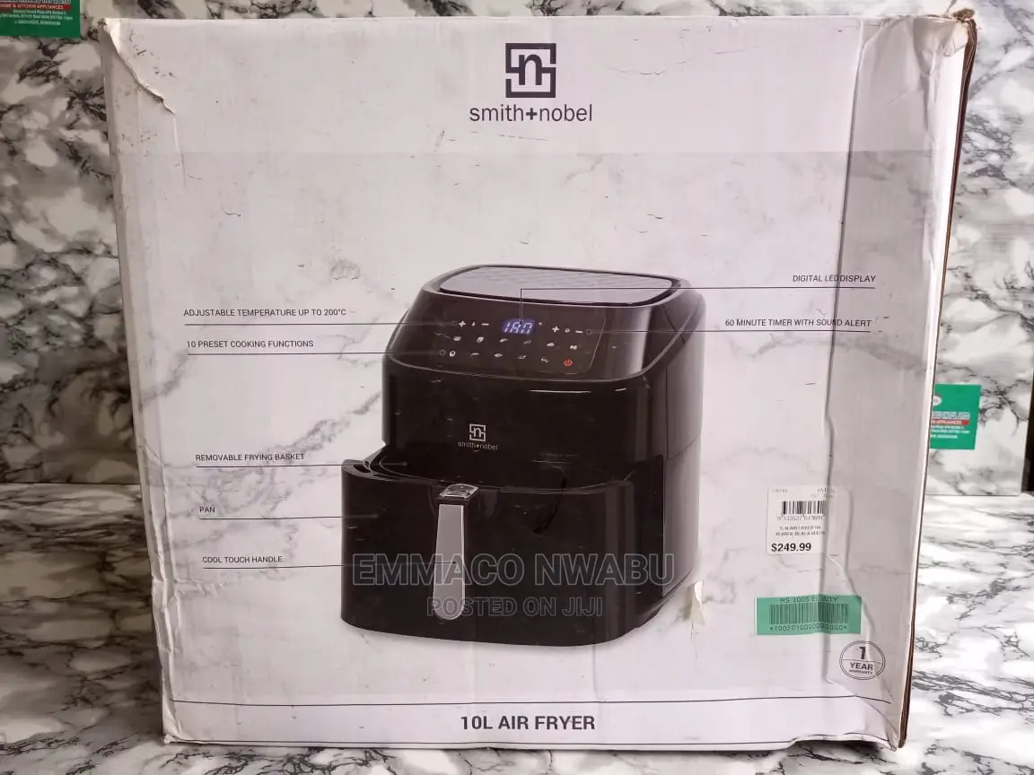 Smith+Noble Digital 10litres Airyer. 10 Preset Functions.
