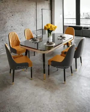 Non Slip Marble Top Dining Set