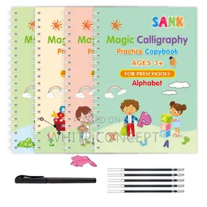 4 Sank Children Reusable Calligraphy Copybook Practice Book