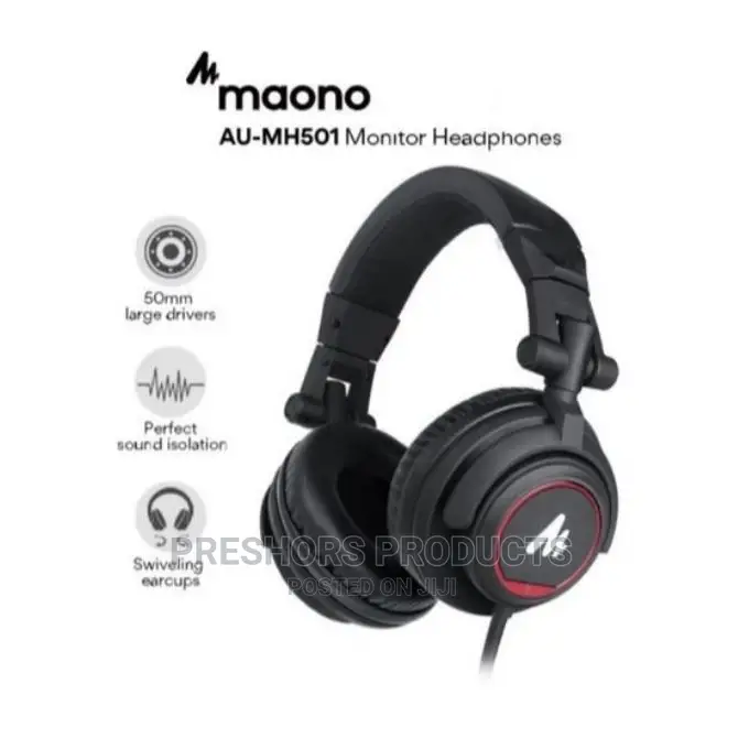 Au-Mh501 Professional DJ Studio Wire Headohone
