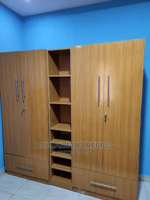 Brand-New Wardrobe With Shoe Rack at the Middle