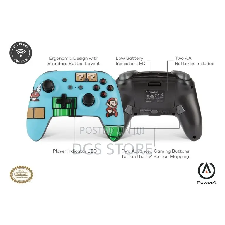 Nintendo Switch Enhanced Wireless Controller Super Mario 3