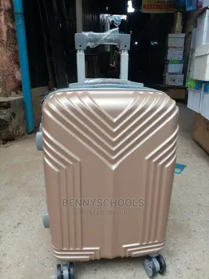 Small Golden Rubber Plastic Traveling Luggage Box