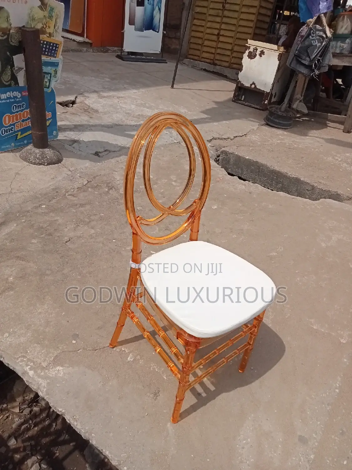 Acrylic Gold Chairs