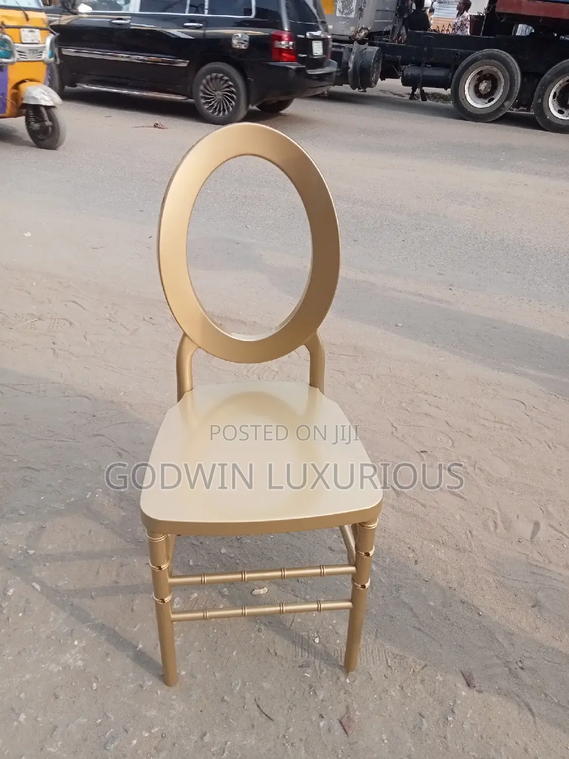 Gold O Back Chair
