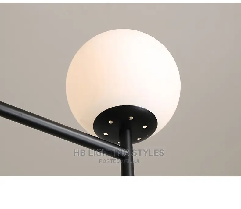 Matte Black Luxury Chandelier Light
