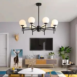 Matte Black Luxury Chandelier Light