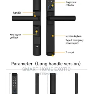 Tuya Wi-Fi Waterproof Fingerprint Door Lock