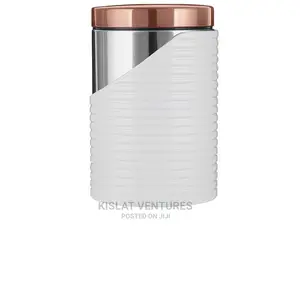 Tower Linear Tea Coffee Sugar Storage Set - White