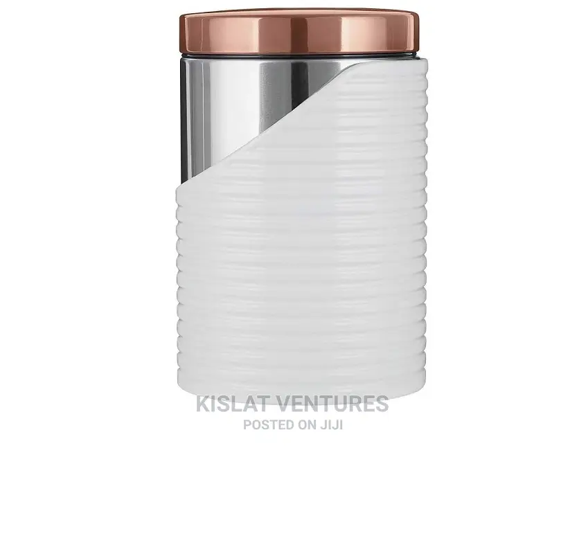 Tower Linear Tea Coffee Sugar Storage Set - White